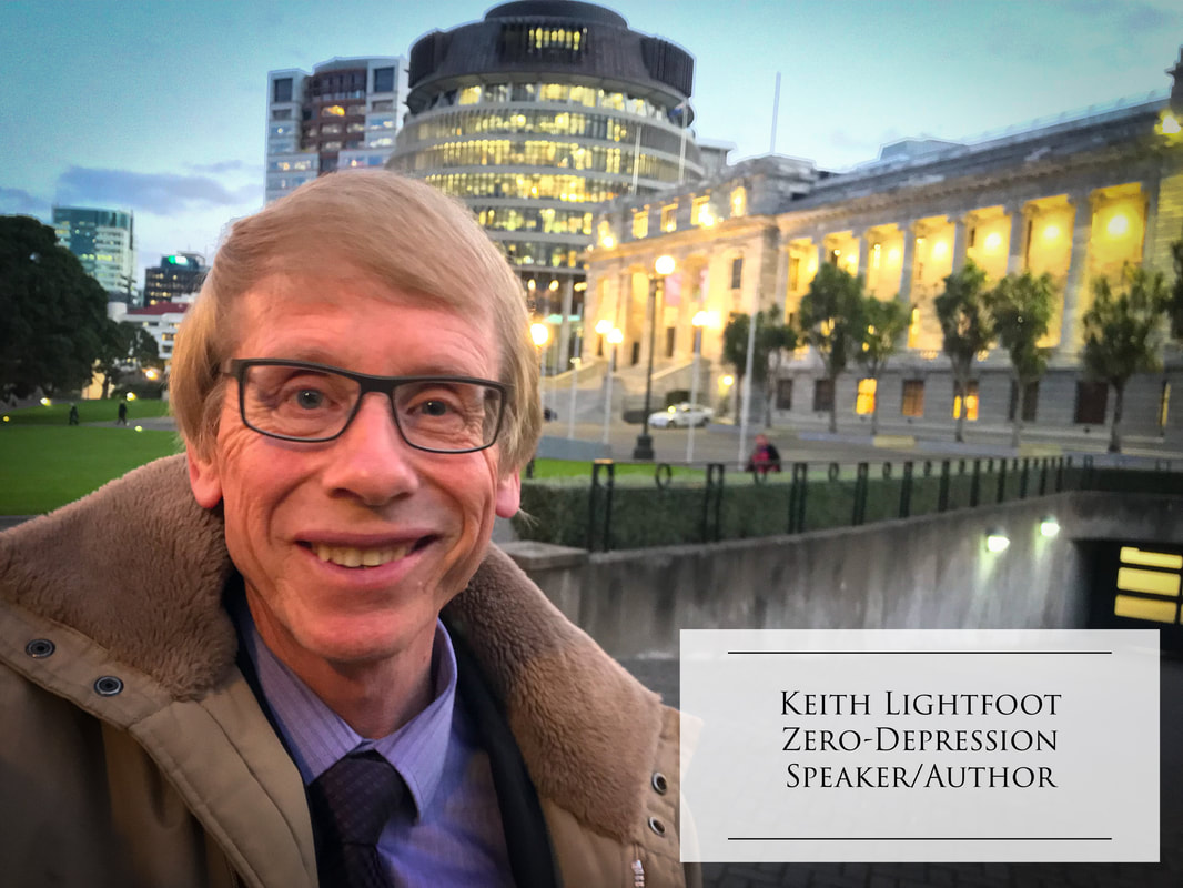 Keith Lightfoot's Book Helps Depression NZ Wellington Parliament 